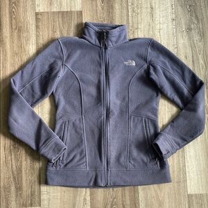 The North Face Purple/Gray Fleece Jacket Size Medium